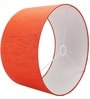 18-Inch Red Texture Fabric Drum Lampshade