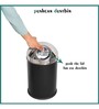 18 Ltr Silver Stainless Steel Open Top Dustbin
