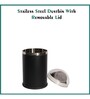 18 Ltr Silver Stainless Steel Open Top Dustbin