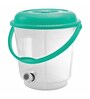 18 Ltrs Green Plastic Bucket