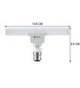 18 W T-Bulb B22 LED Bulb (White, Pack of 3)