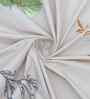 180 TC Microfiber Floral  Single  Bedsheet with 1 Pillow Cover (Beige, 155x228 CM)