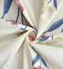 180 TC Microfiber Floral  Single  Bedsheet with 1 Pillow Cover (Maroon, 155x228 CM)