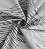 180 TC Microfiber Geometric Single  Bedsheet with 1 Pillow Cover (Blue, 155x228 CM)