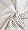 180 TC Microfiber Geometric Single  Bedsheet with 1 Pillow Cover (Tan, 155x228 CM)