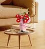 Red Artificial Crochet Flowers Bouquet With Pot