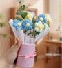 Assorted Artificial Crochet Flowers Bouquet With Pot