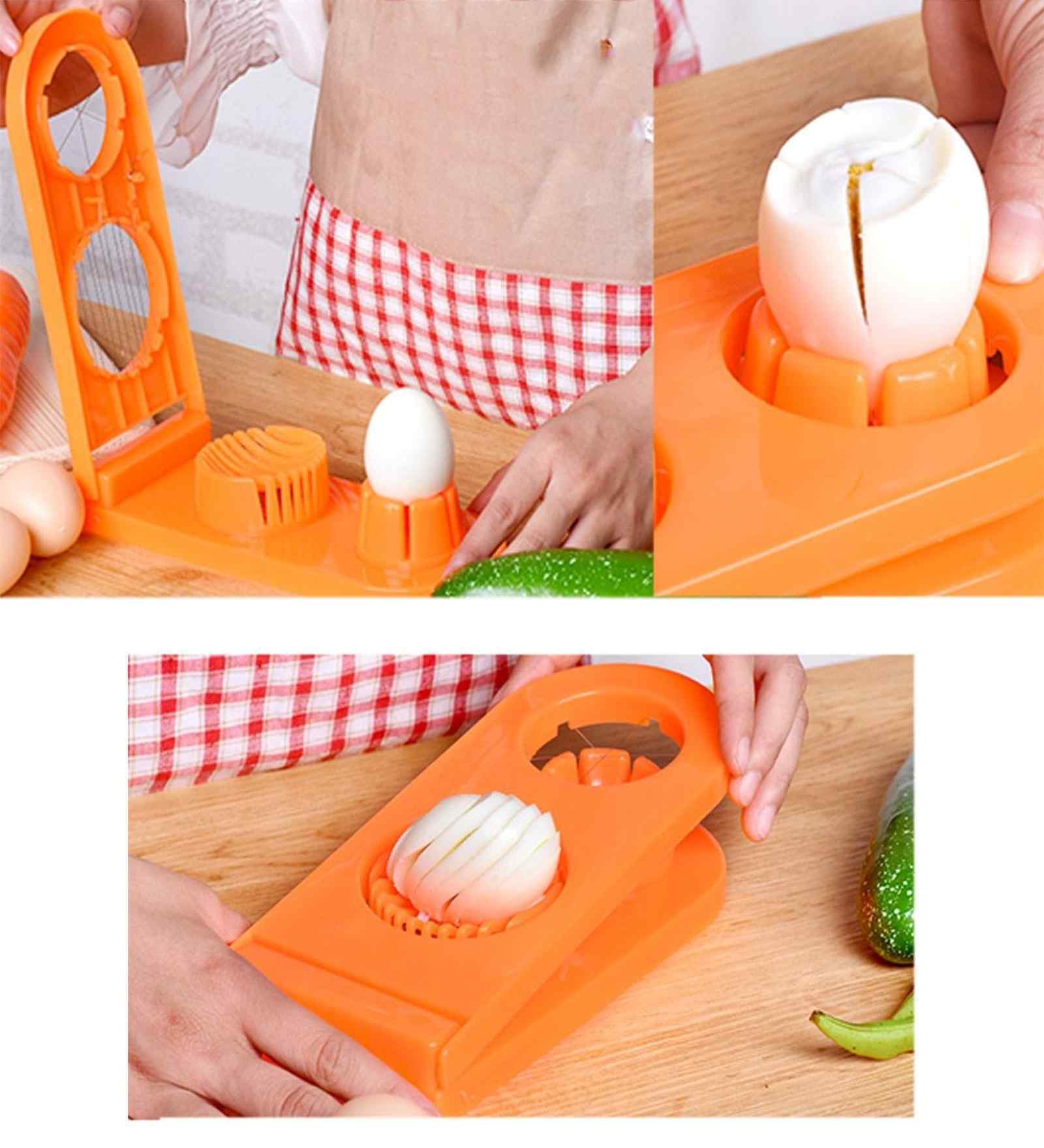 Assorted 2-in-1 Egg Cutter and Slicer