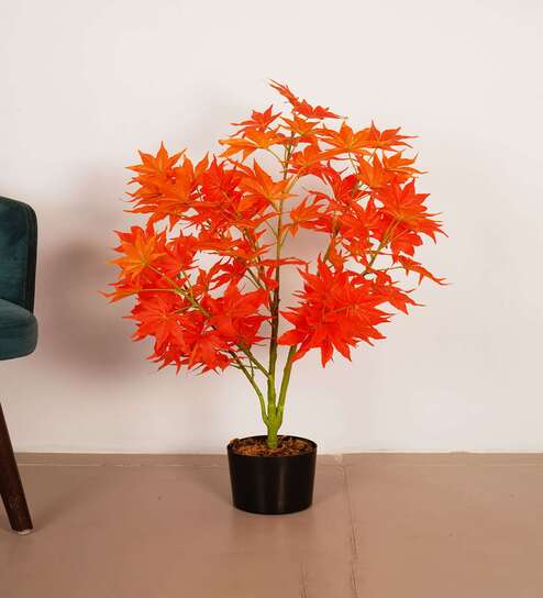 2.8Ft Artificial Japanese Maple Tree Plant with Pot