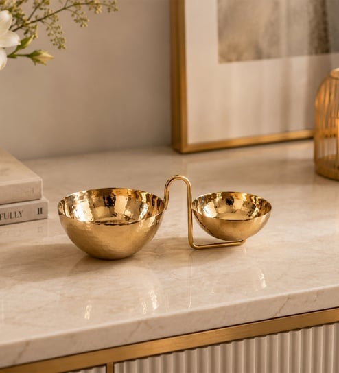 Rose Gold 2 Bowl Khichri Hammer