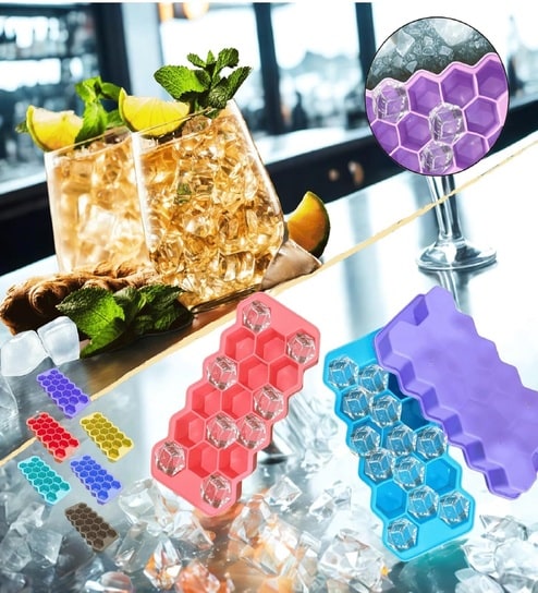2 Pc Silicone Ice Tray Assorted-image-9