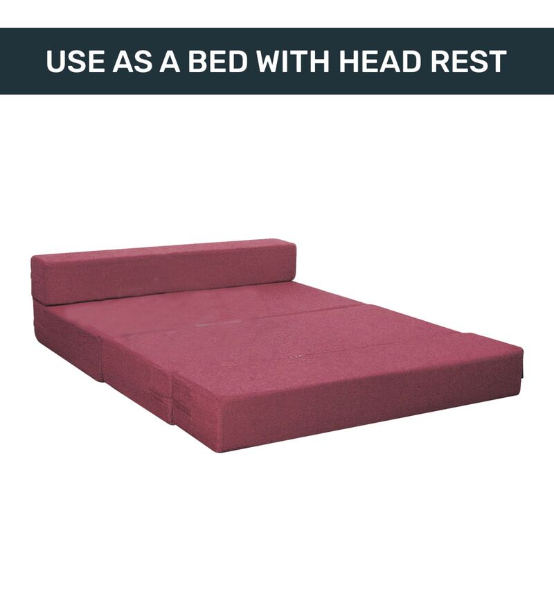 Buy Elle (72x48) 2 Seater Queen Size 7 Inches Sofa Cum Foldable