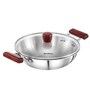 2.5 Litre Triply 3 mm Extra Thick Stainless Steel Deep Fry Pan with Lid