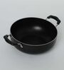 Black  Aluminium 2.6 Mm  Non-Stick Kadhai With Handle