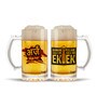 600 ML Slogan Beer Mugs Set of 2