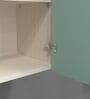2 Door Mirror Glossy triple layered UV Resistant handless cabinet in Mint Finish