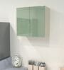 2 Door Mirror Glossy triple layered UV Resistant handless cabinet in Pista Light Finish