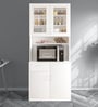 Modish Crockery Unit in Frosty White Finish