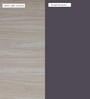 Lucena 2 Door Wardrobe with Adjustable Shelf in Grey & Light Finish
