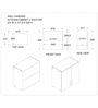 2 Doors Modular Wall Mounted Kitchen Cabinet with Adjustable Shelf in Chiyoda Wange Finish