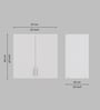 2 Doors Modular Wall Mounted Kitchen Cabinet with Adjustable Shelf in Highland Pine Finish