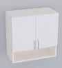 2 Doors Modular Wall Mounted Kitchen Cabinet with Organizer Shelf in Highland Pine Finish