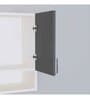 2 Doors Modular Wall Mounted Kitchen Cabinet with Organizer Shelf in Slate Grey & Highland Pine Finish