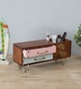 2 Drawer Multi-Uses Brown Colour Wood Boxes