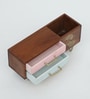 2 Drawer Multi-Uses Brown Colour Wood Boxes
