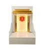 The Mandir Store Prabhukripa Pinewood Finish LED Mandir With Storage