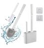 2 in 1, Toilet Brush Set with Holder Wall Mounted Toilet Brush Set with Hanging Stand
