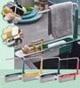 2-in-1 Drainer Sink Storage Holder with Cloth Hanger