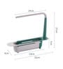 2-in-1 Drainer Sink Storage Holder with Cloth Hanger