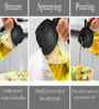 2-in-1 Glass Oil Sprayer and Dispenser Bottle (500 ml) Assorted