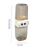 2 in 1 Travel Cup with Toothbrush Holder Plastic Set (White/Blue)