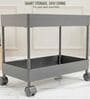 2 Layer Storage Organizer Powder Coated With Wheels