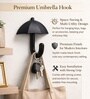 2 Pcs Black Metal Umbrella Wall Hook