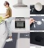2 Pcs Kitchen Mats Set   Waterproof Memory Foam Anti-Fatigue Standing Mat, Non-Slip Cushioned Kitchen Rugs for Home, Office, Sink & Laundry Room