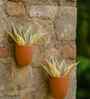 2 Pcs Red Terracotta 6.5 Inchs Planters
