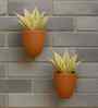 2 Pcs Red Terracotta 6.5 Inchs Planters