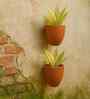 2 Pcs Red Terracotta 8.5 Inchs Planters