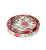 Aqua Engineered WoodRound(Set of 2) Serving Tray