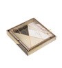 Black Engineered WoodSquare(Set of 2) Serving Tray