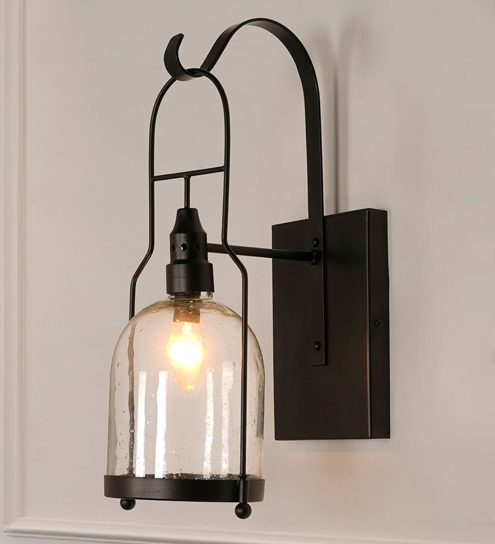 20-Inch Industrial U-Arm Wall Sconce