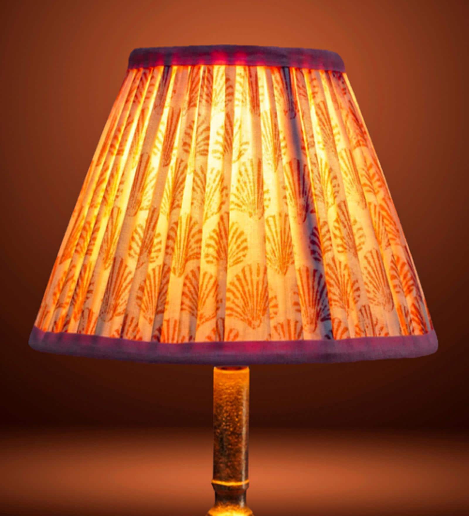 Pink 20cm empire premium softback lampshade in cotton