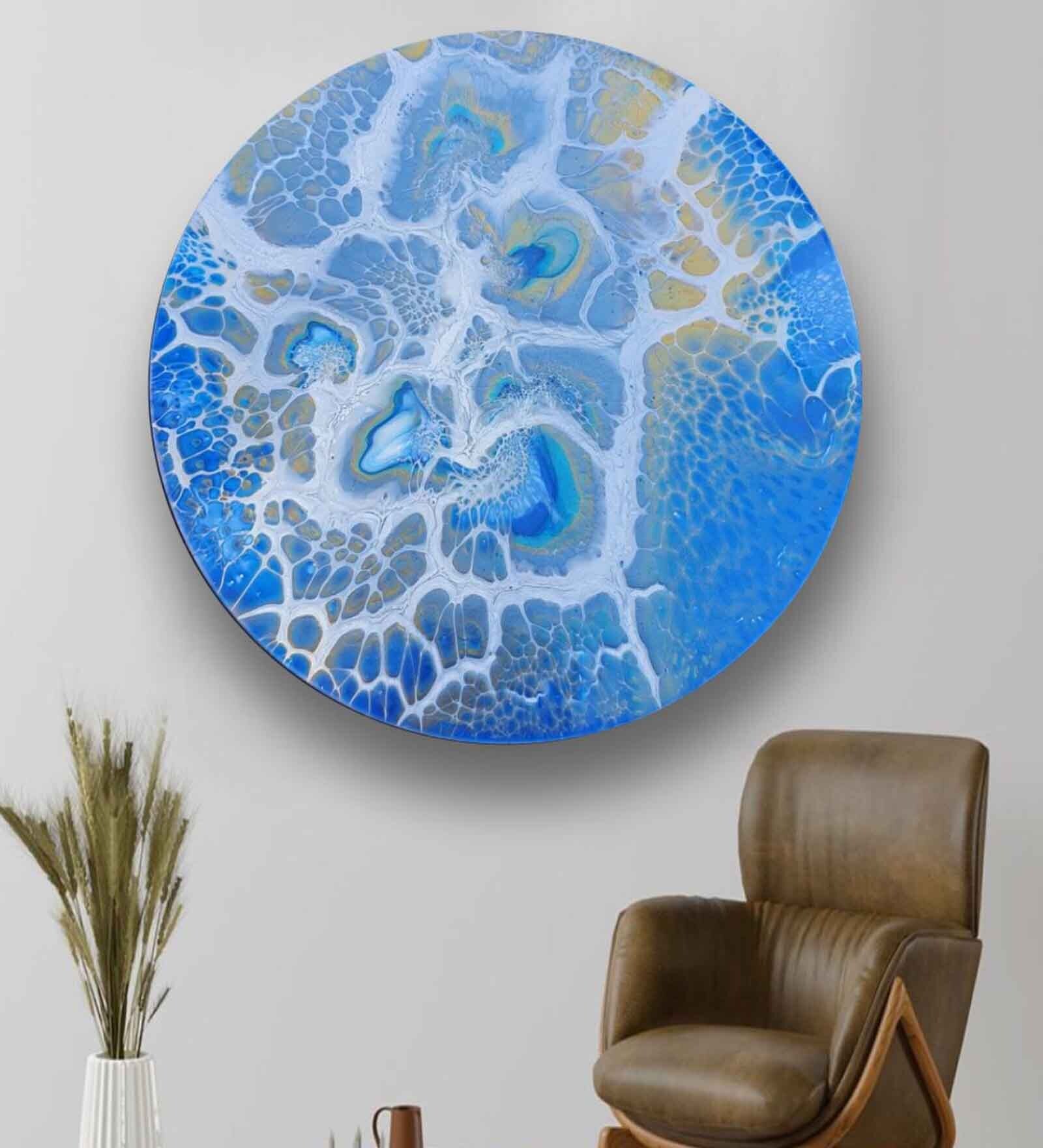 20X20 Inches Framed Canvas Wall Plate