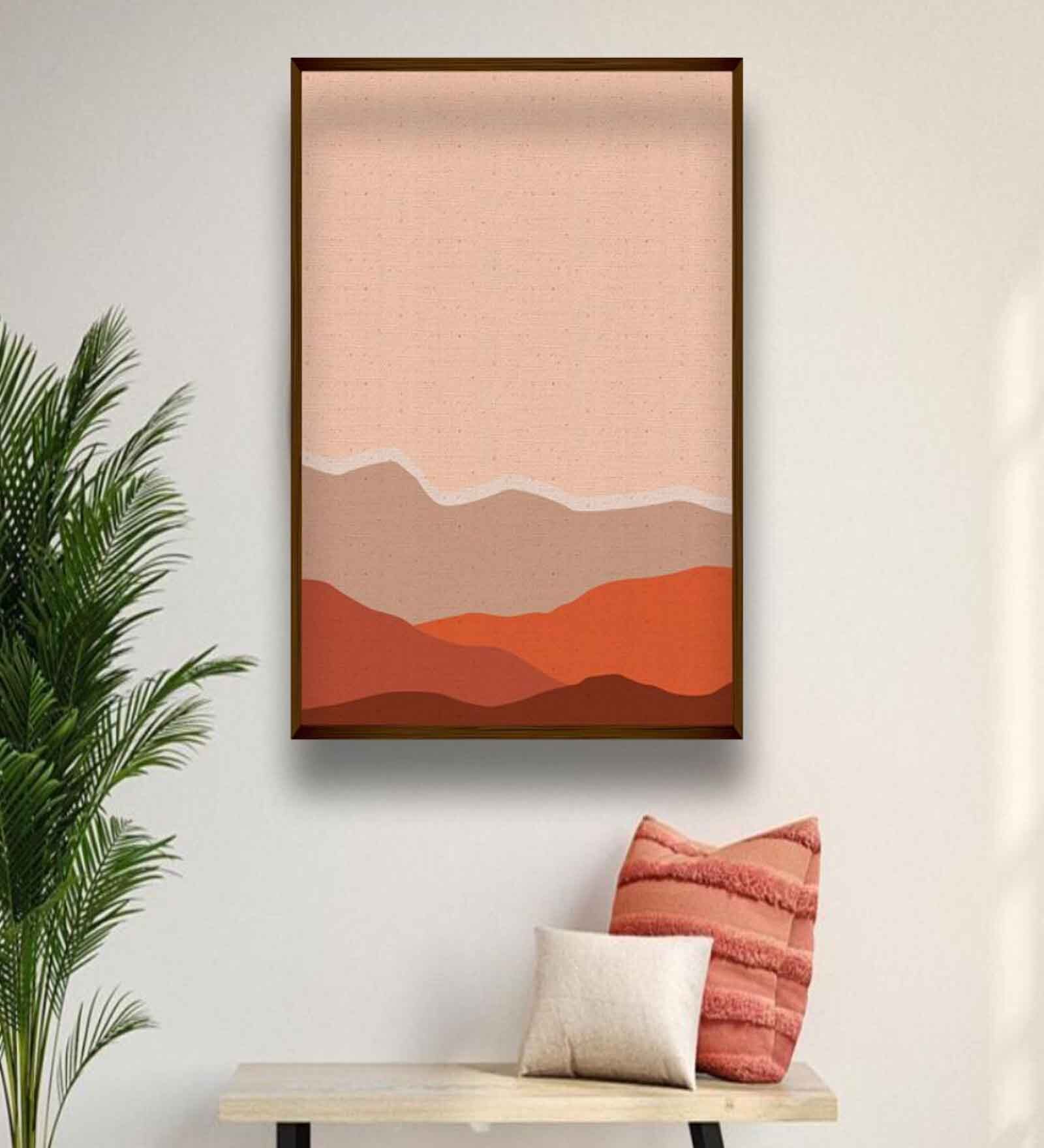 Peak Sneak Multicolour Canvas Framed Art Print