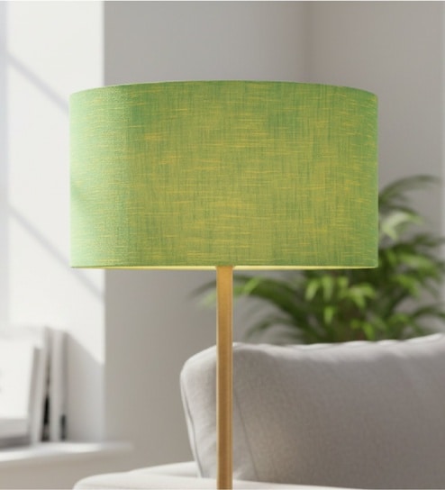 btr crafts 20-Inch Green Texture Fabric Drum Lampshade-picture-31