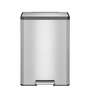 20+20 Litre Metallic Stainless Steel Dustbin