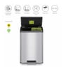 20+20 Litre Metallic Stainless Steel Dustbin